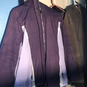 Women’s purple rain jacket